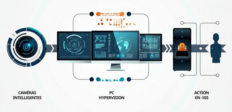 Schéma sécurité supervisée - hypervision